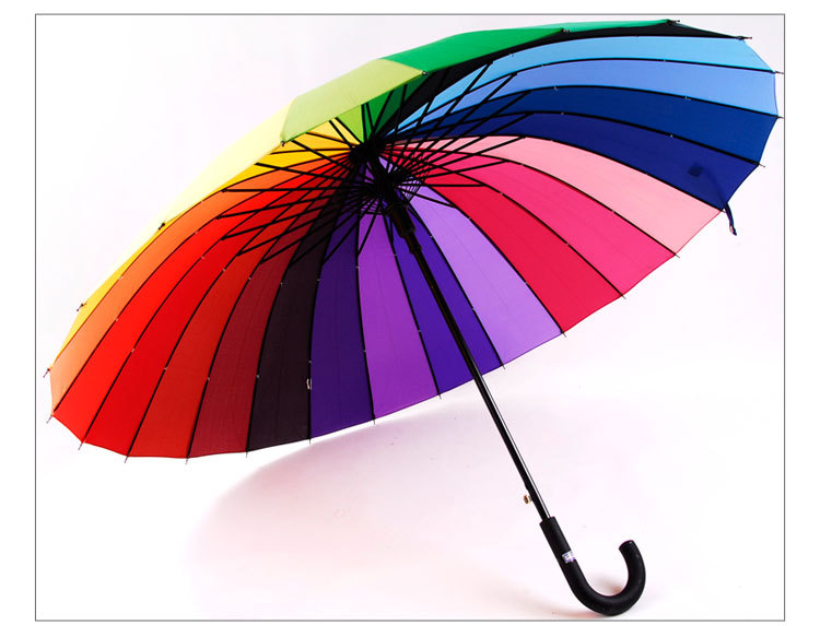 【彩虹伞定制找雨伞批发厂家材质可以自由选择