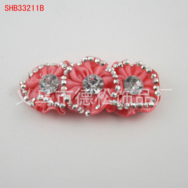新款小饰品,韩国手工布艺镶钻鞋花,鞋饰,鞋扣,鞋配件
