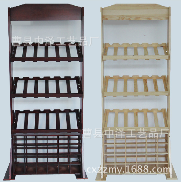 厂家直销 酒架 实木红酒架 木质酒架 喷漆酒架 