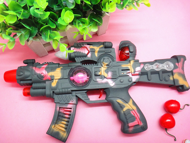 闪光发声玩具枪 电动迷彩玩具枪 儿童玩具 精品