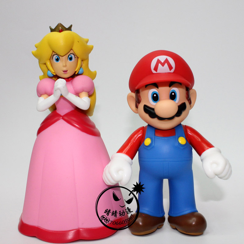 批发供应super mario超级马里奥玛丽公仔玩偶peach碧琦公主15cm