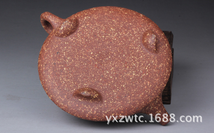 厂家批发/一公茶具/宜兴紫砂壶/原矿粗砂/原矿紫砂壶/平盖石瓢