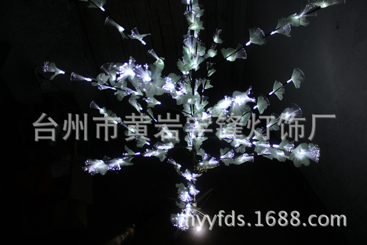 108L光纤树叶树灯1.3米白光带控制器12