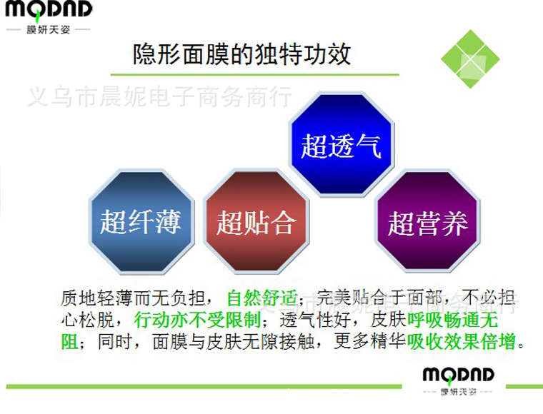 隱形面膜的獨特功效