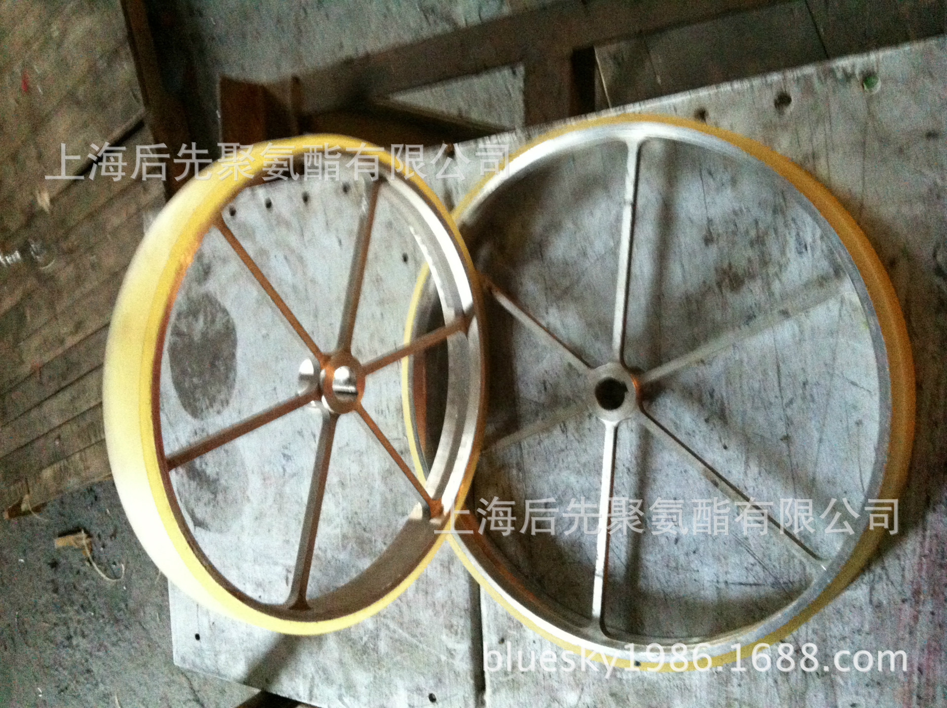 聚氨酯计米轮铝芯包胶轮