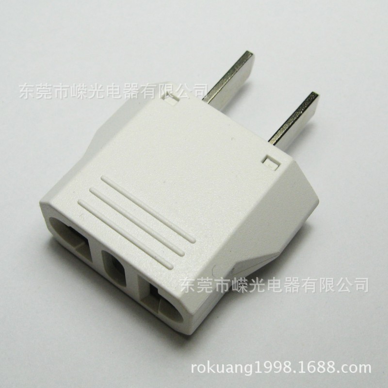 【9121 美国插头转三孔插座 日本转换器 国标插