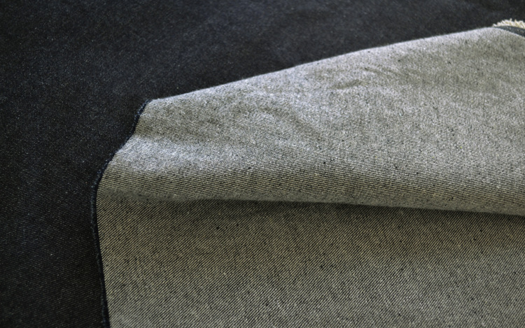 12S*10S全棉牛仔布斜纹牛仔布100%棉男裤料牛仔布9盎司特深蓝