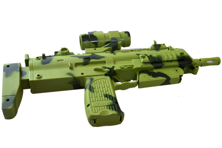 军事模型-炮炮兵电动枪系列 小小部队枪 发光发声MP7A1冲锋枪男孩儿童玩具-军