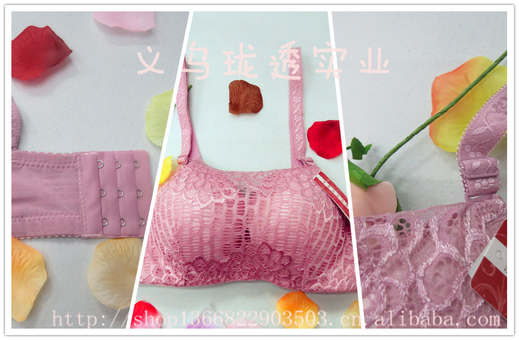 性感蕾丝抹胸式文胸防走光聚拢调整型内衣少女