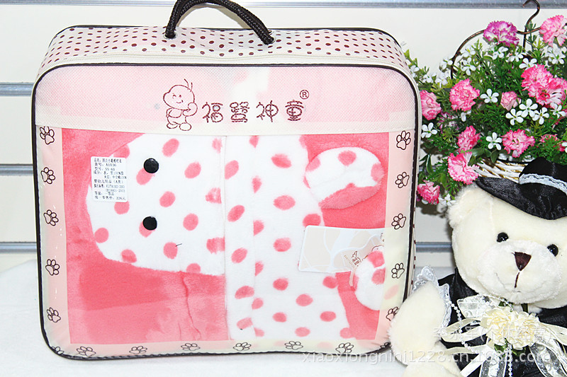 厂家直销 批发儿童套装 55-60码小鹿天鹅绒连