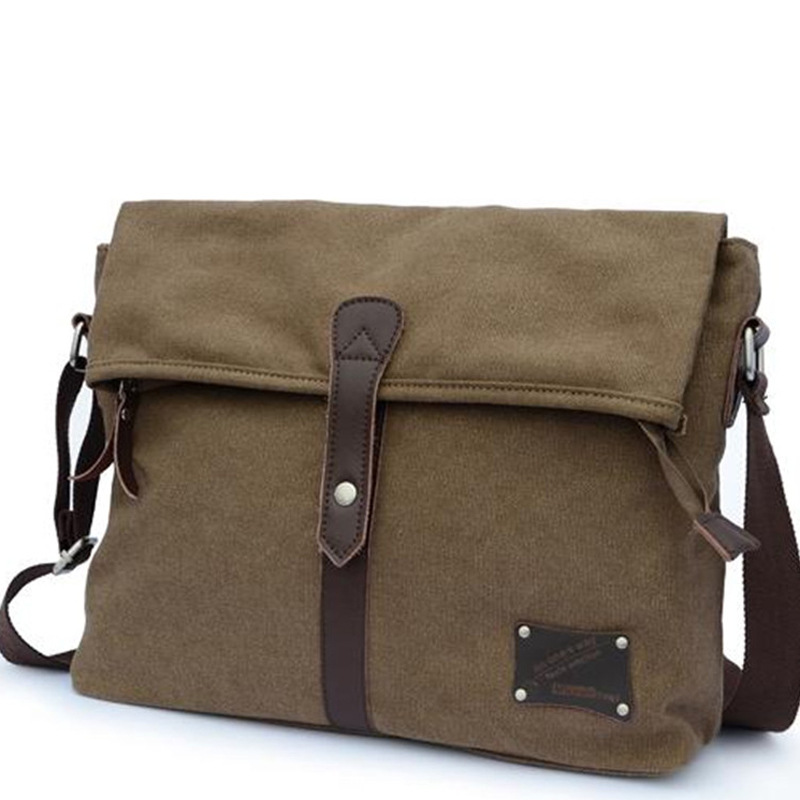 2013新款广州帆布厂家批发男士单肩斜跨包包