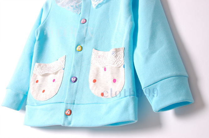 韩版精品童装 LMFH 全棉女童毛圈针织<em>开衫</em> 中