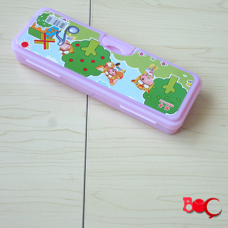 儿童节促销 笔盒 多功能双层文具盒 铅笔盒 小学生文具盒