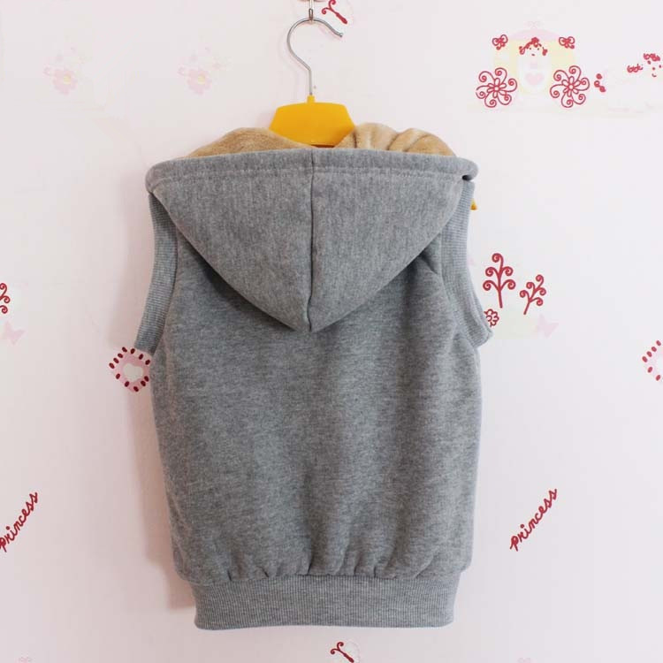 【新版童装棉服 <em>棉马甲</em> 加厚珊瑚绒 <em>男</em>女孩穿 开