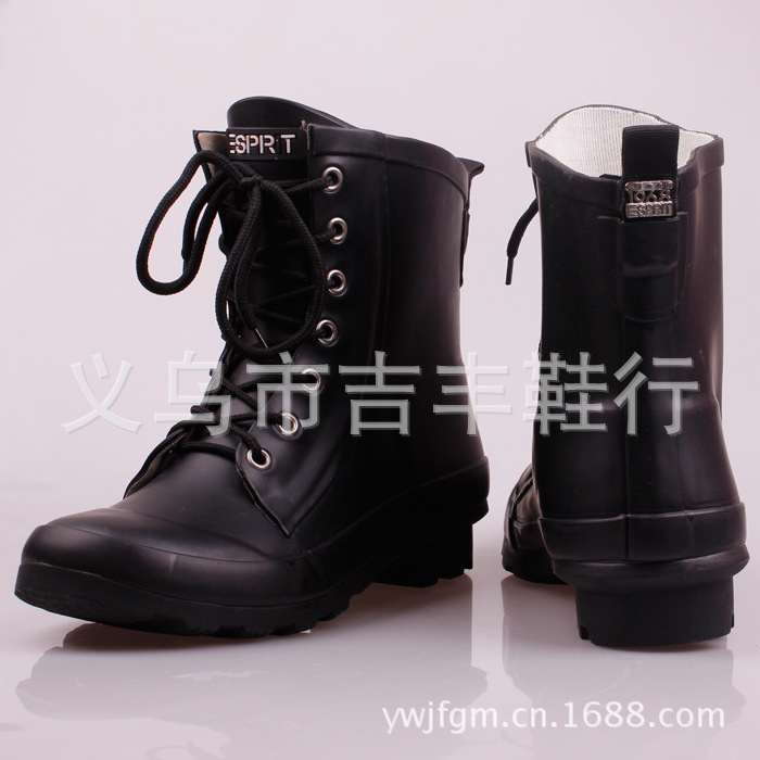 黑色情侶雨鞋