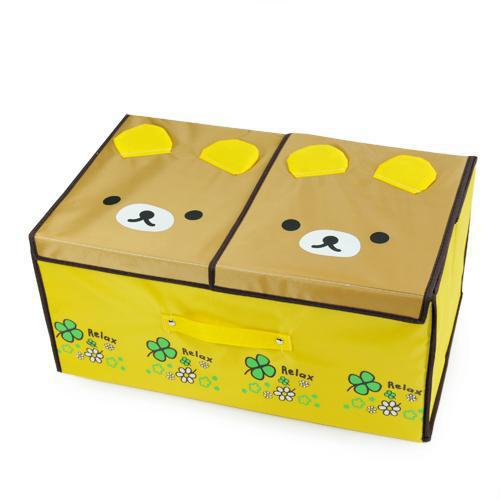 厂家直销-开馨宝可爱动物双盖毛衣收纳箱/整理箱-熊猫（K8225）