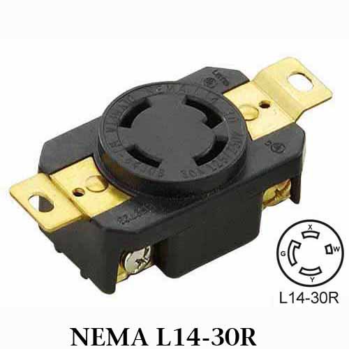 WJ-6430B NEMA L14-30 Locking R