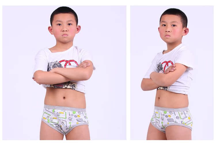 【6362批发 莫代尔全棉男童<em>三角内裤</em> 学生<em>内裤</em>