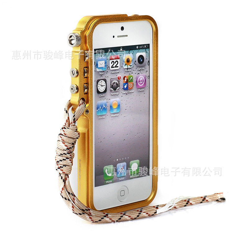 【iphone5手臂机械手保护壳不锈钢边框苹果5
