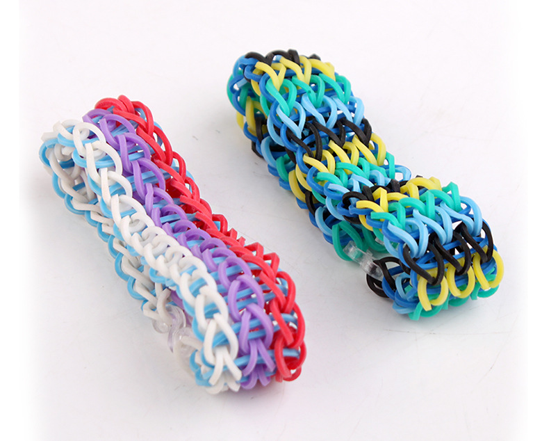 批发采购手饰-硅胶皮筋编织手链 带香味橡皮筋手环 夜光橡皮筋手链 环保皮筋批发采