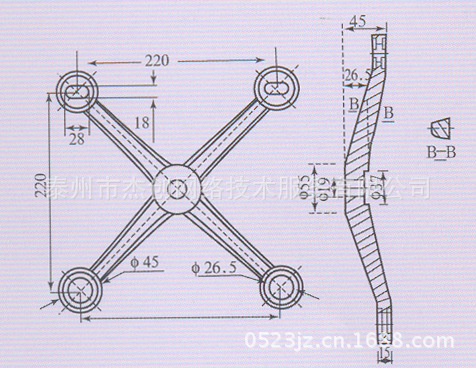 不锈钢驳接爪220型
