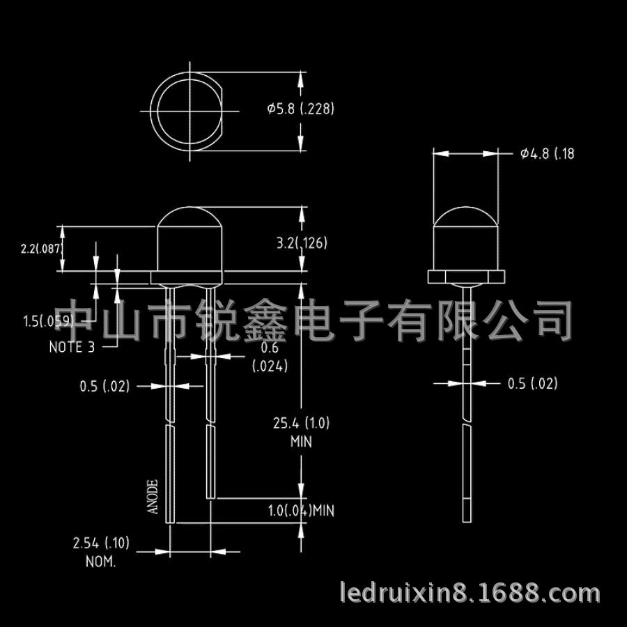 【高品質】5mm抗光衰草帽白光6-7LM 水晶燈專用led