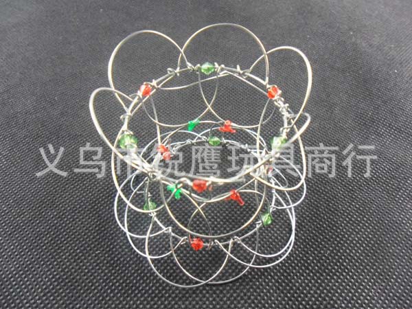 掌中怪 百变铁丝 九连花 中国古典传统玩具 民间益智地摊玩具批发