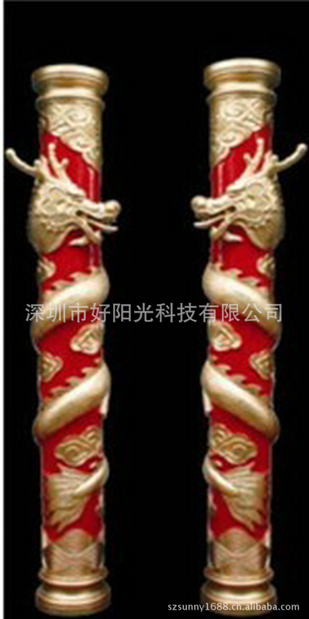 玻璃钢雕塑,玻璃钢装饰柱,罗马柱,雕龙柱