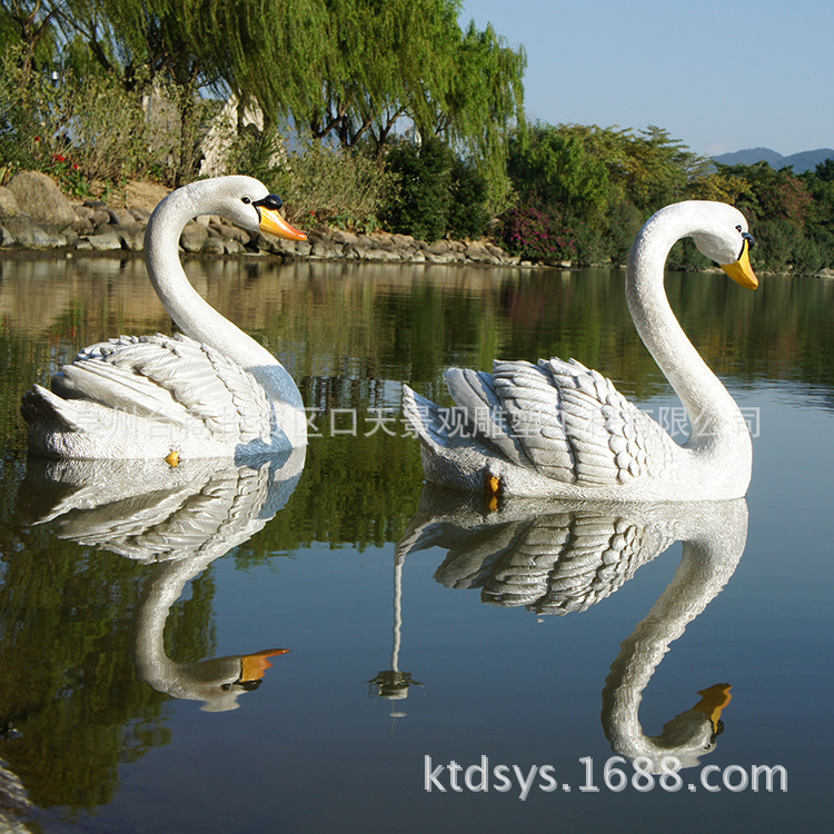 艺术雕塑 小浮水天鹅 景观雕塑 广泛应用公园 等