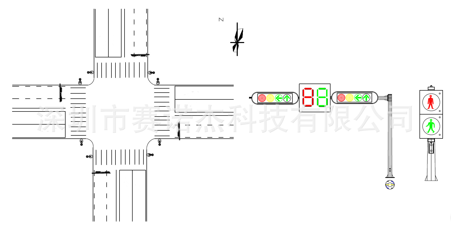 路口模拟图