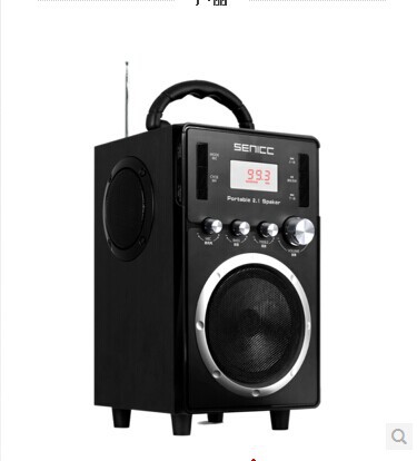 声丽S8移动2.1低音炮音响,手提便携式户外晨练多媒体插卡音箱带FM