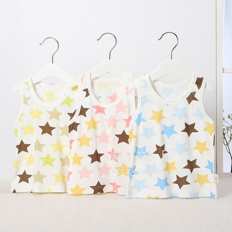 2014新款 婴儿夏天睡衣 新生儿竹纤维无袖衣服