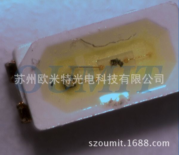 贴片式LED晶粒污损缺陷外观视频显微镜检查 (3)