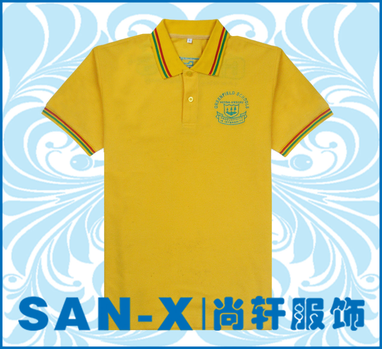 批发采购男式Polo衫-男士短袖领子袖子间色T恤