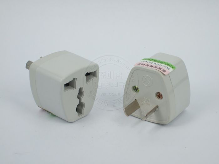 电源插头电源转换头 澳标转接头适用澳洲 八角转换器 澳规转接头