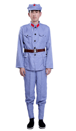 八路军 蓝军装革命红军成人 新四军表演舞台 图