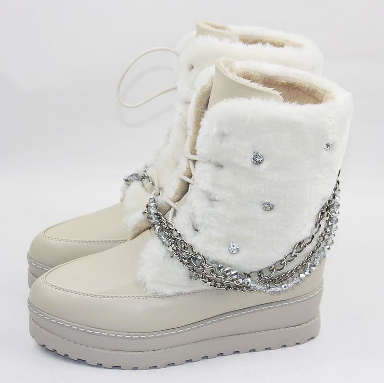 棉靴-询价产品:手工毛线编织棉靴冬季保暖棉鞋
