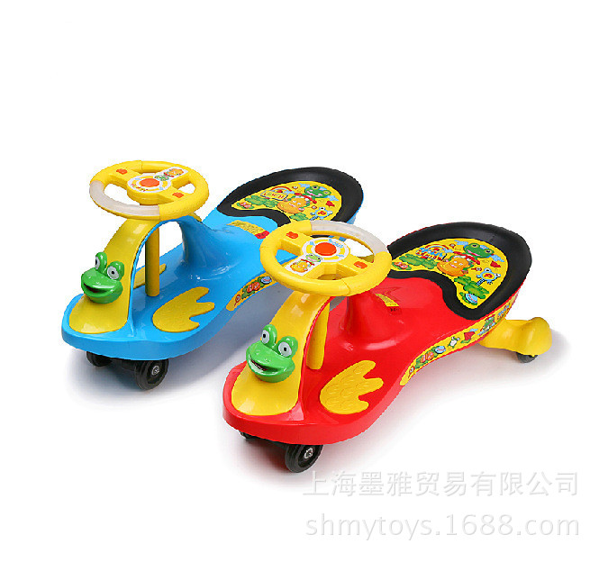 厂家直销 多款式青蛙音乐儿童扭扭车 儿童玩具