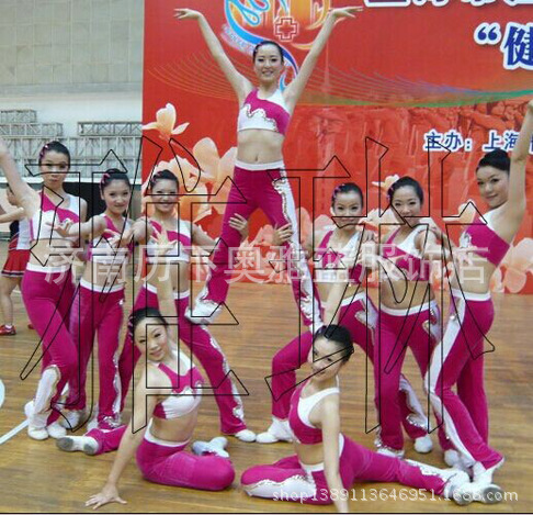批发采购舞台服、表演服-大众健美操服学生比