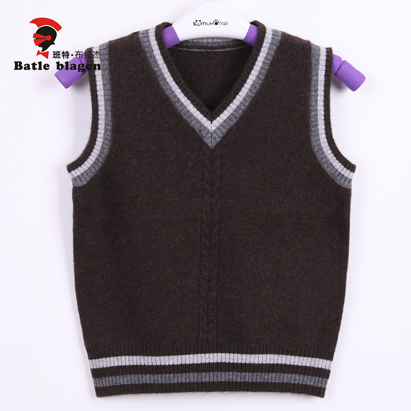2014春装新款 男童<em>韩版</em>针织<em>马甲宝宝</em>百搭背心