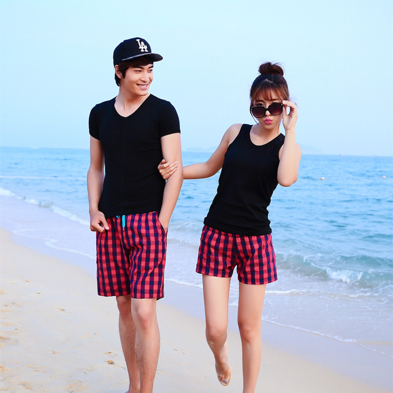 春夏2014新款男女<em>短裤</em>韩版<em>情侣</em>沙滩裤<em>休闲</em>裤