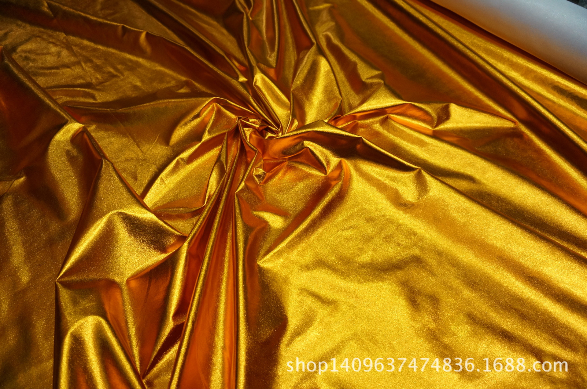 针织四面弹烫金