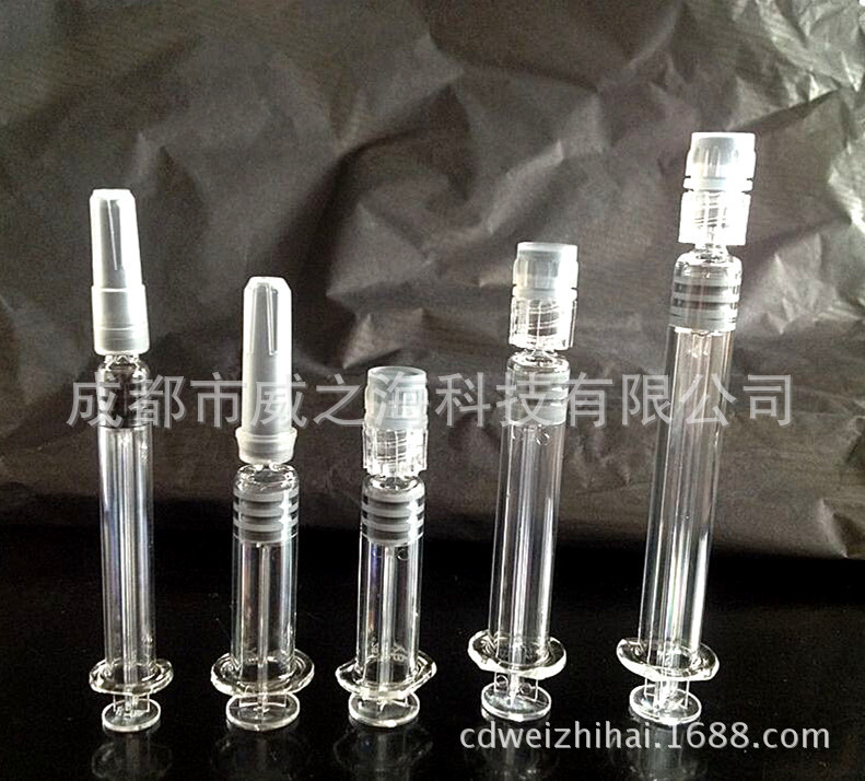 1-5ml预灌封注射器 中性硼硅玻璃注射器 卡式螺旋式注射器