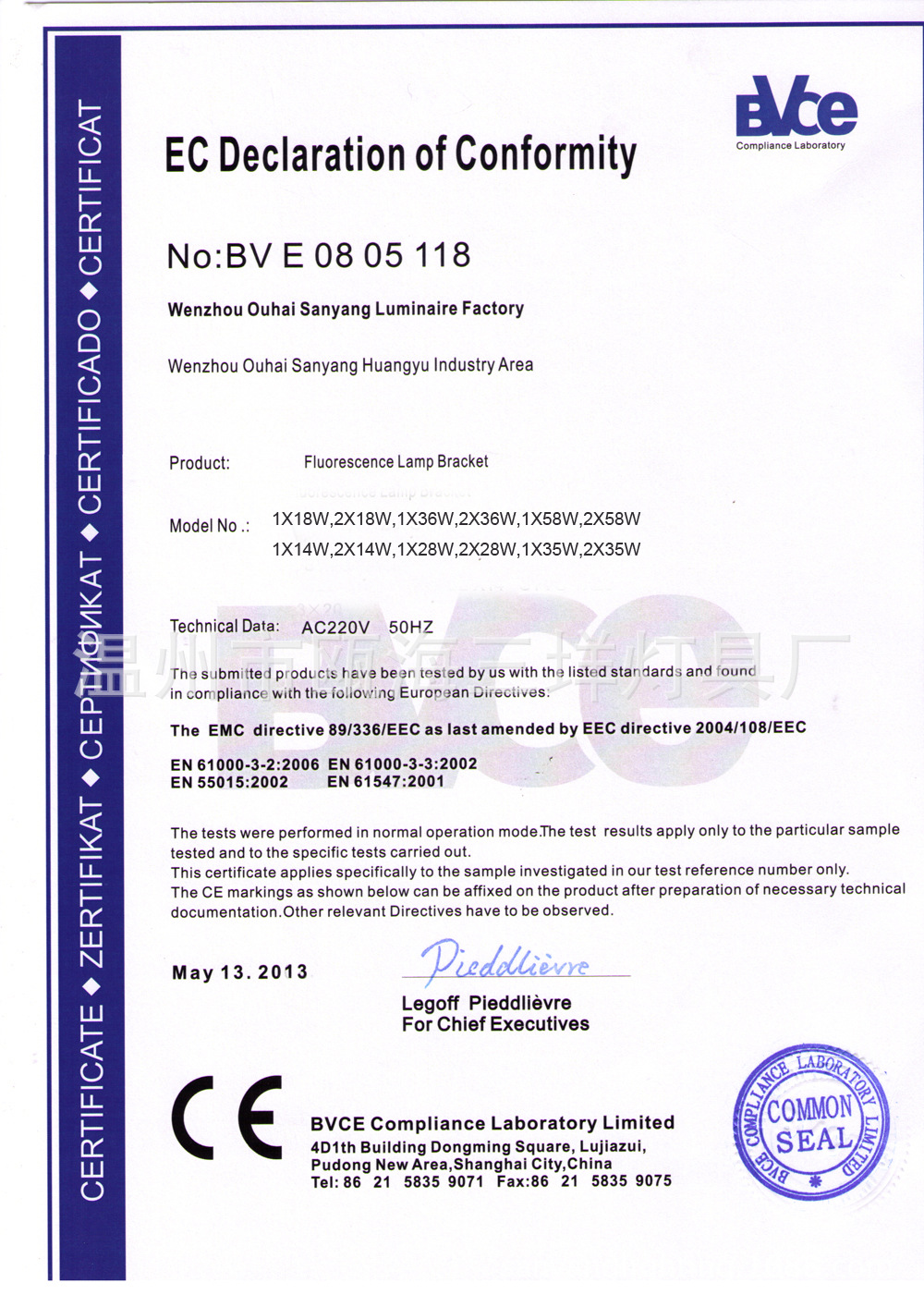 CE 2013