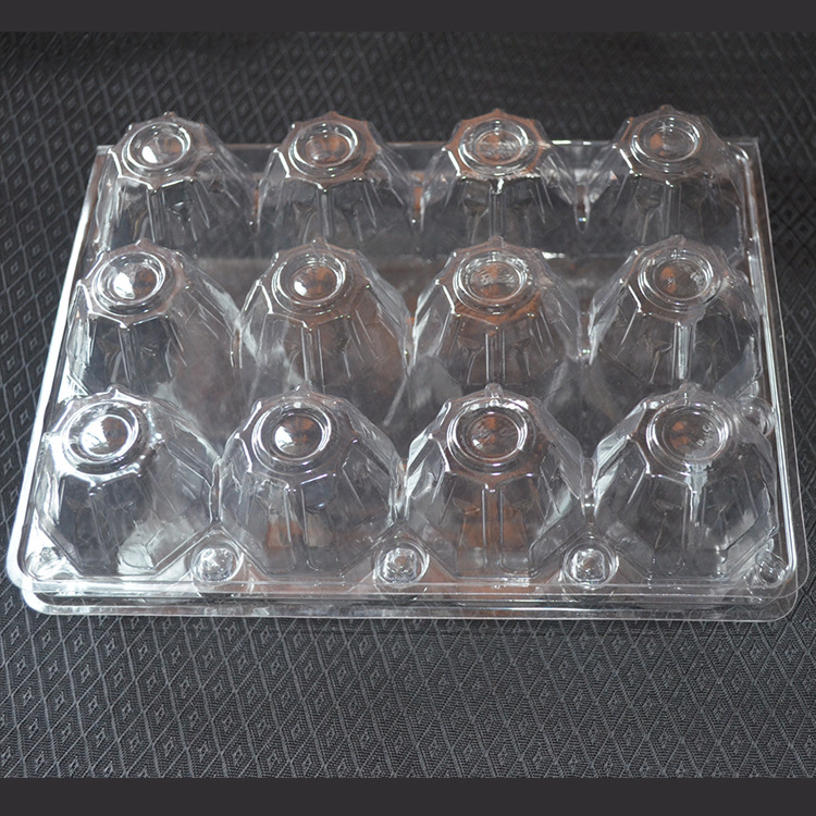 【专业厂家生产 12枚PVC塑料透明吸塑鸡蛋盒