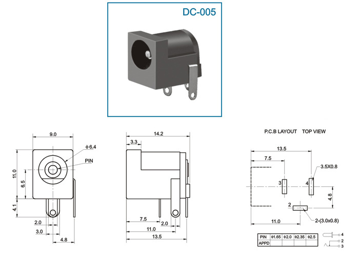 供应dc-005 电源插座|dc插孔|直流插座|直流插孔 环保 廉价