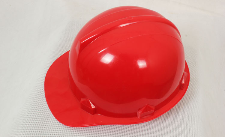 批发中高档abs安全帽 防护帽 红色带帽檐安全帽 可批发