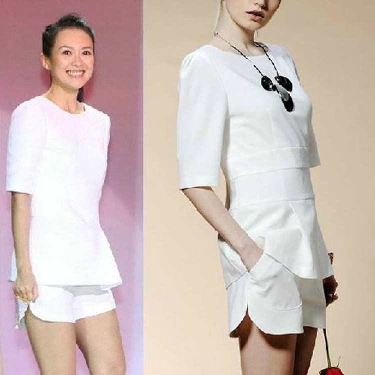 <em>2014新款套装</em>女 章子怡明星同款春夏装修身套