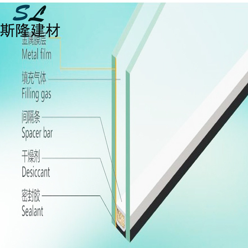 中空钢化玻璃厂家批量生产5 9 5 6 12 6双层中空玻璃 玻璃原片