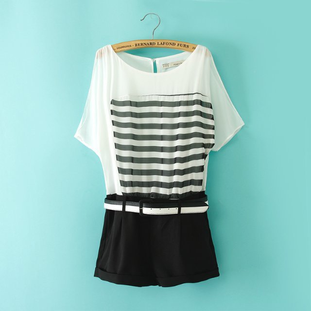 现货批发 2014春夏季新款韩版时尚短袖<em>斑马</em>连
